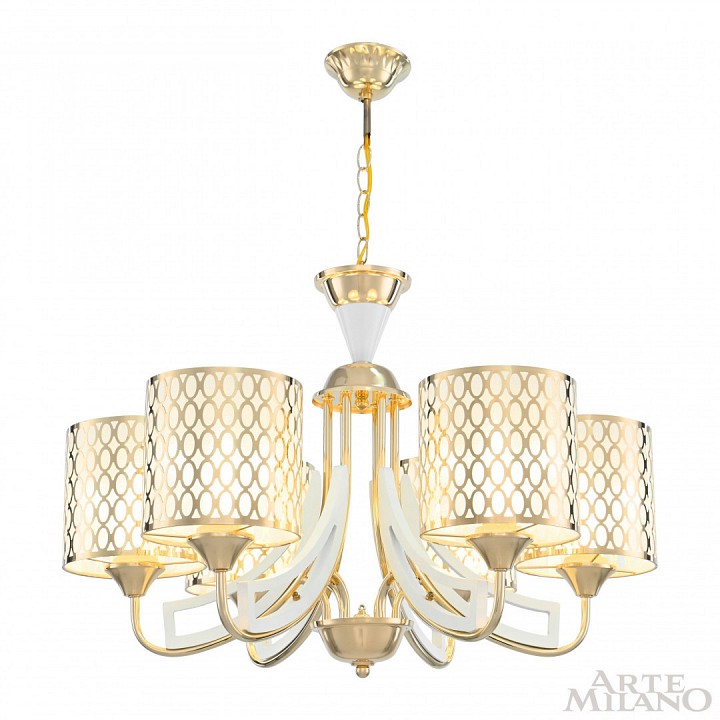 Подвесная люстра Arte Milano Florentia-3387 303387/6 Wh/Gd