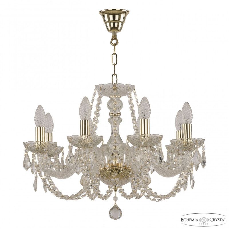 Подвесная люстра Bohemia Ivele Crystal 101 101/8/195 G Leafs