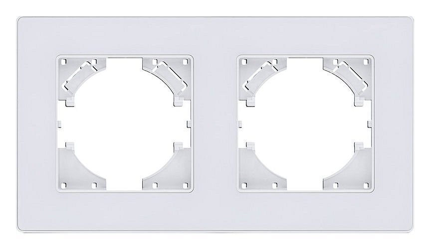 Рамка на 2 поста Kollinger Eleganz Acryl EA2WH