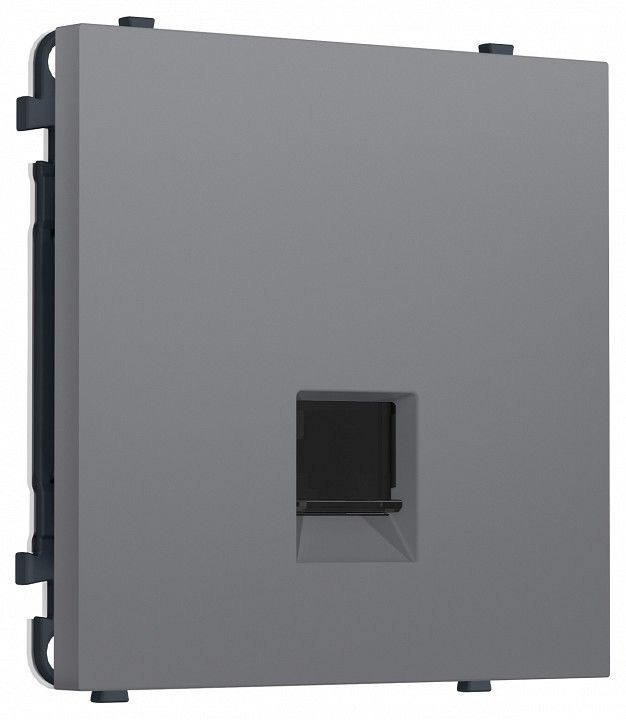 Розетка Ethernet RJ-45 и со шторками, без рамки Ambrella Volt MS MS872010