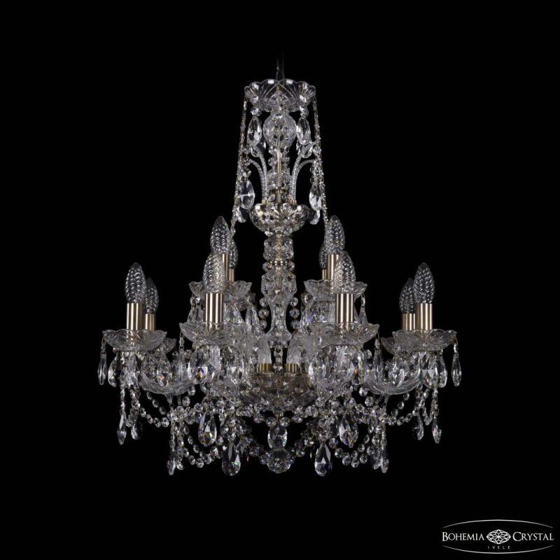 Подвесная люстра Bohemia Ivele Crystal 1411 1411/8+4/195/XL-65 Pa