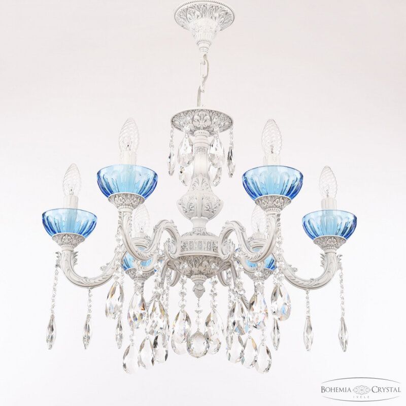 Подвесная люстра Bohemia Ivele Crystal AL7901 AL79101/6/175 A WMN P Aquamarine/M-1H