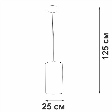 Подвесной светильник Vitaluce V2895 V2895-0/1S