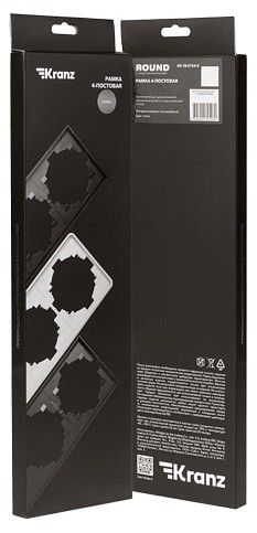 Рамка на 4 поста Kranz ROUND KR-78-0754-2