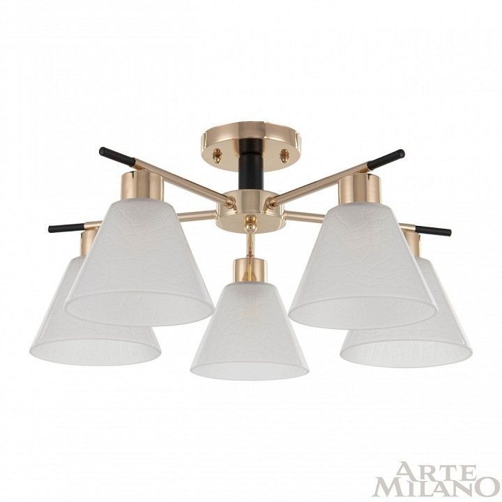 Потолочная люстра Arte Milano Napoli-322119 322119/5 FG+BK