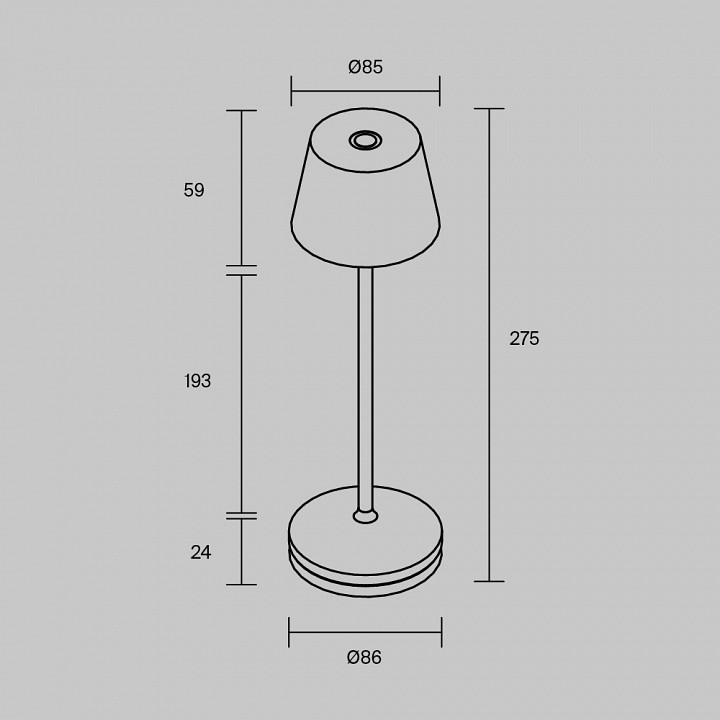 Настольная лампа декоративная Maytoni Nook MOD494RL-L1BK