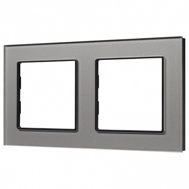 Рамка на 2 поста Arlight GLARE 043798