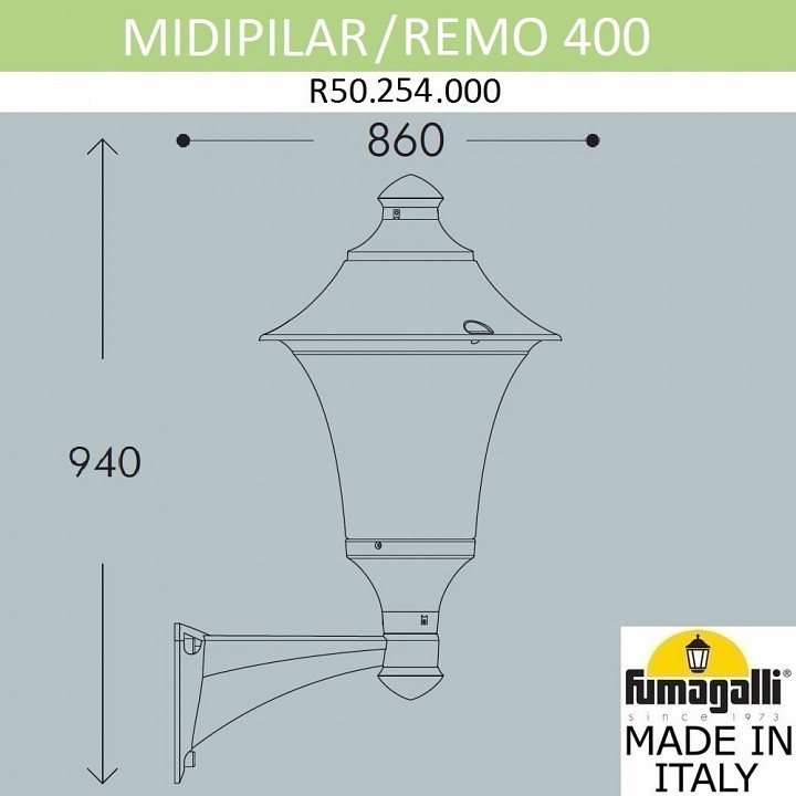 Светильник на штанге Fumagalli REMO R50.254.000.AXH27