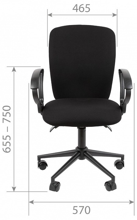 Кресло компьютерное Chairman 9801 Black