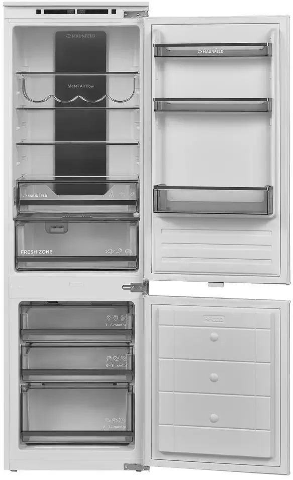 Встраиваемый холодильник Maunfeld MBF177NFWHGR Inverter