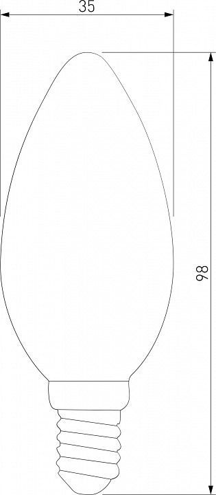 Лампа светодиодная Elektrostandard Свеча F E14 7Вт 4200K a049116