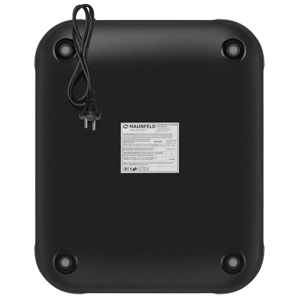 Настольная плитка Maunfeld EFI301TBK