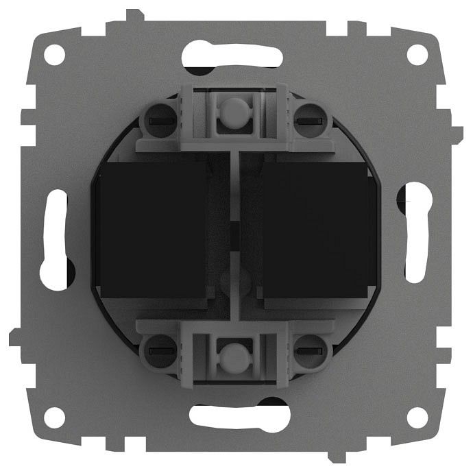 Розетка двойная Ethernet RJ-45 без рамки Elbi Eleсtriс Zena Vega 609-014800-248