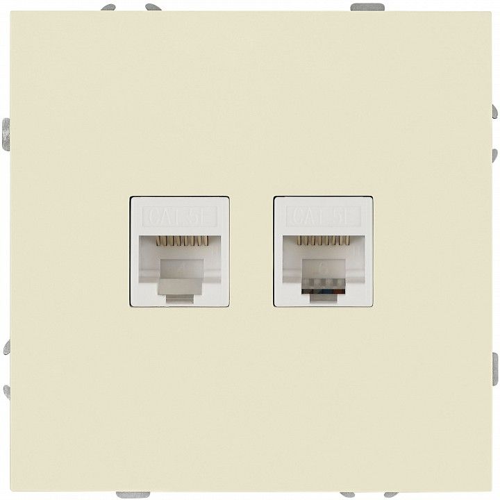 Розетка двойная Ethernet RJ-45 без рамки Эра Galaxy Б0070758
