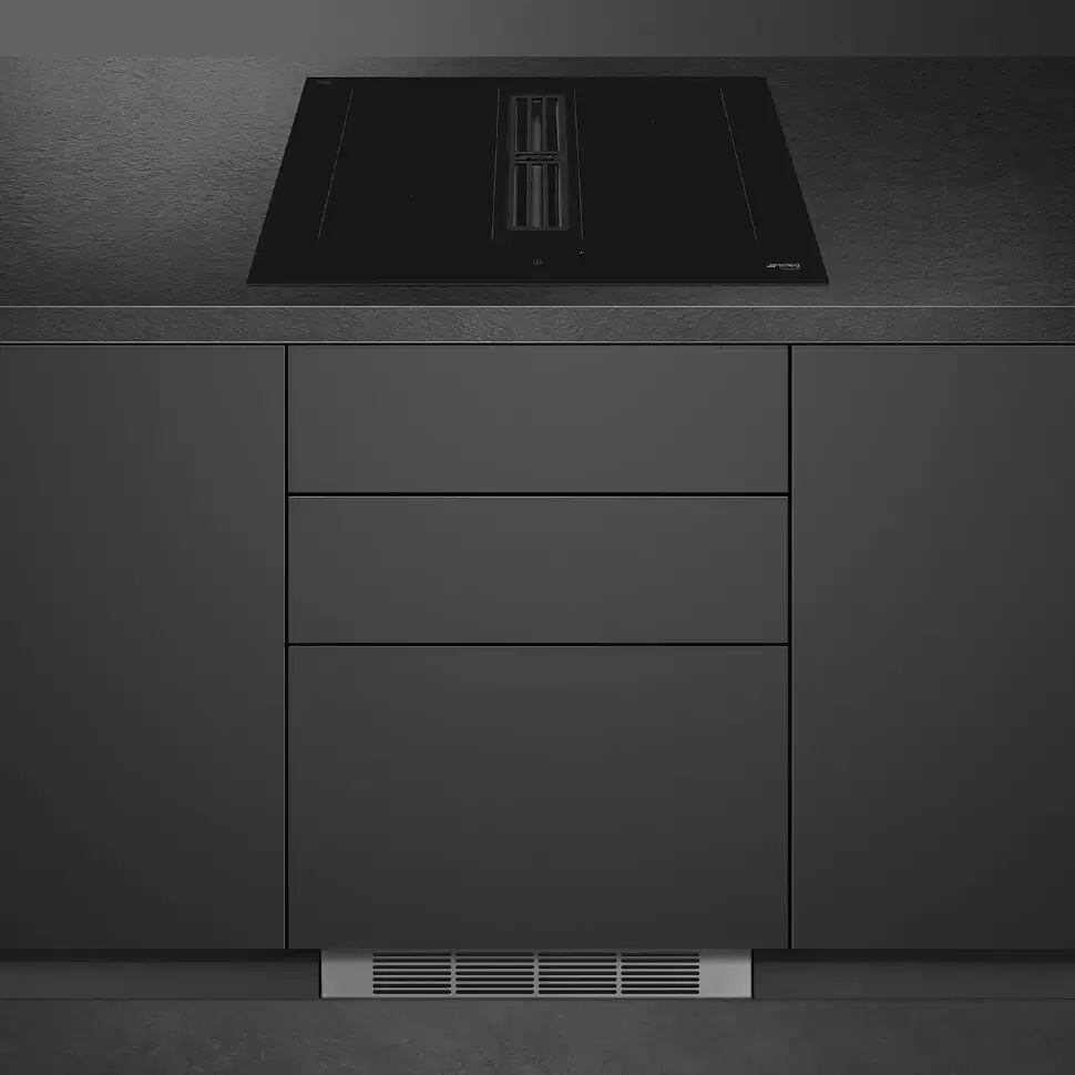 Варочная панель с вытяжкой Smeg HOBD472D