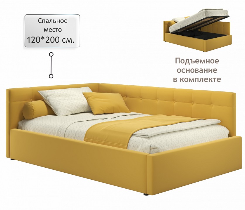 Кровать полутораспальная Bonna 2000x1200 с ПМ