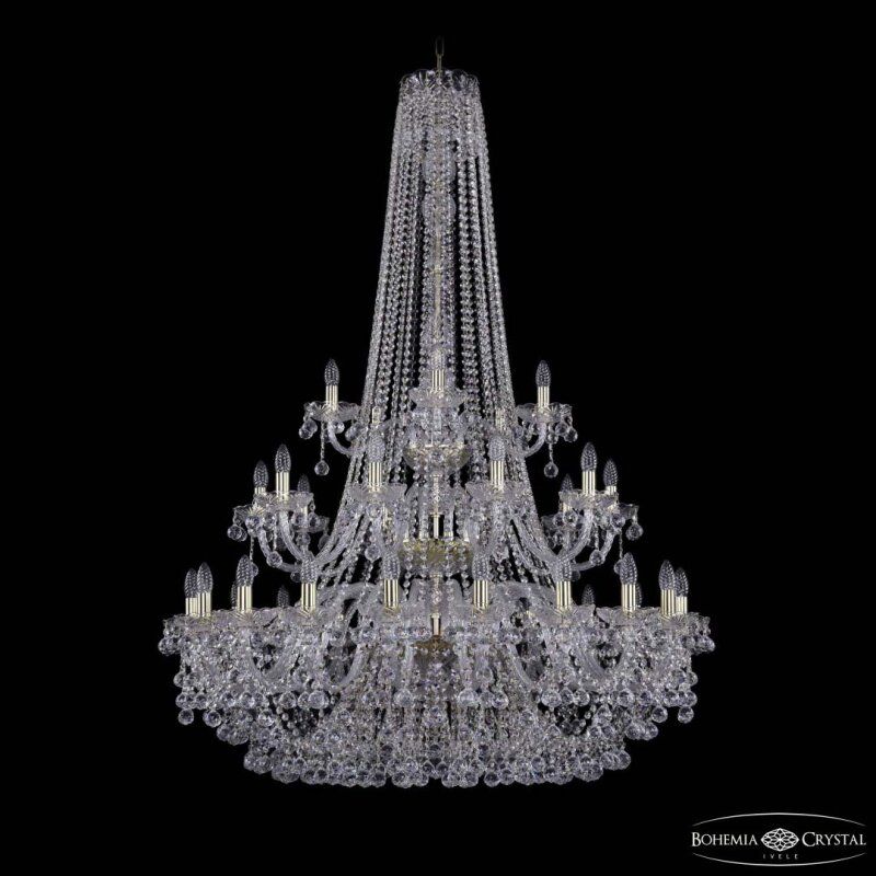 Подвесная люстра Bohemia Ivele Crystal 1409 1409/20+10+5/400/h-160/3d G