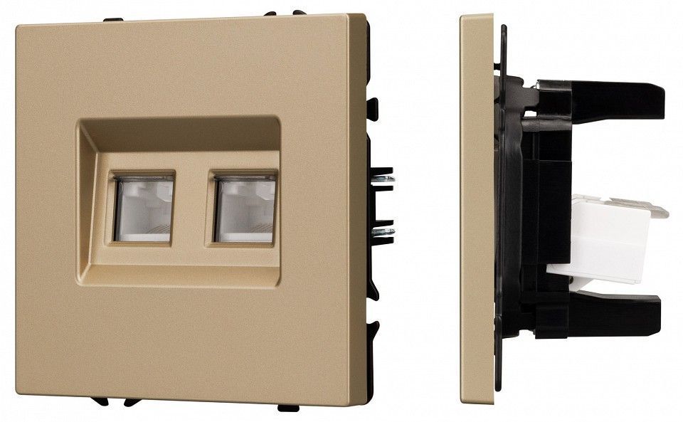Розетка двойная Ethernet RJ-45 без рамки Arlight NOBE 054314(1)