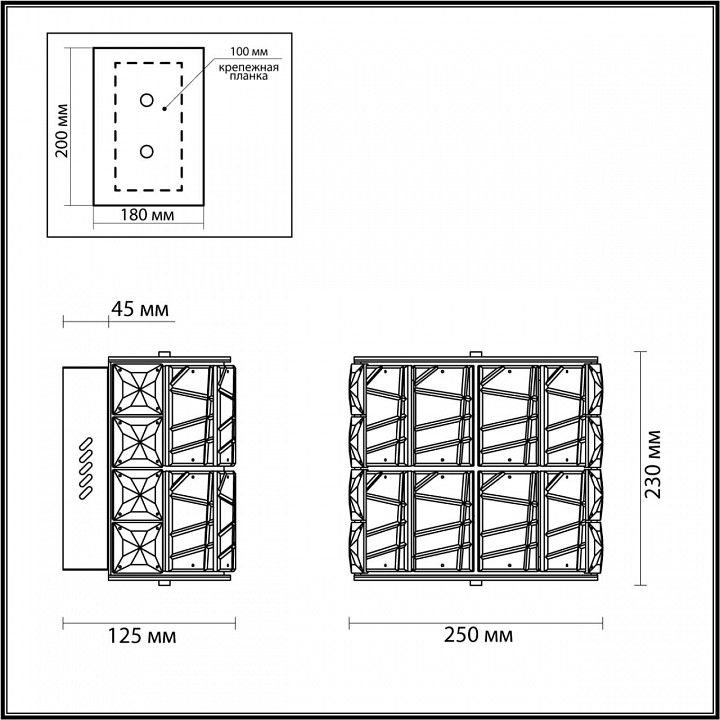 Накладной светильник Odeon Light Version 5071/32WL