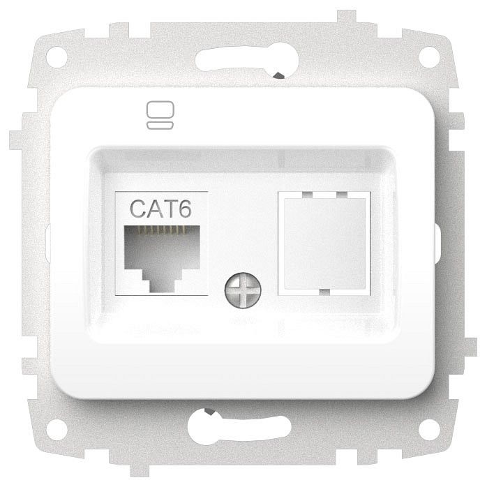 Розетка Ethernet RJ-45 без рамки Elbi Eleсtriс Jazz 607-000200-247