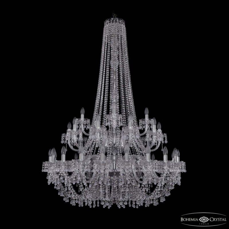 Подвесная люстра Bohemia Ivele Crystal 1410 1410/20+10+5/400/h-160/2d Ni V0300