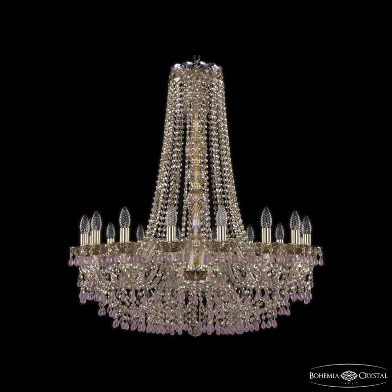 Подвесная люстра Bohemia Ivele Crystal 1410 1410/16/300/h-95 G V7010 M801