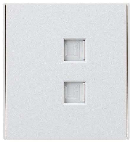 Розетка двойная Ethernet RJ-45 без рамки Kranz STRONG KR-78-0725-4