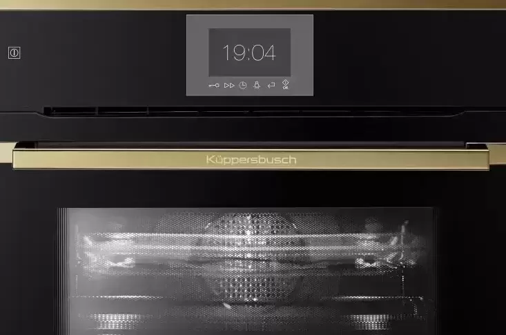 Компактный духовой шкаф с микроволнами Kuppersbusch CBM 6550.0 S4 Gold