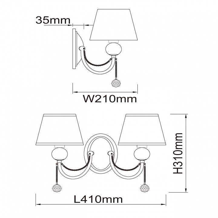 Бра MW-Light Федерика 84 684021302