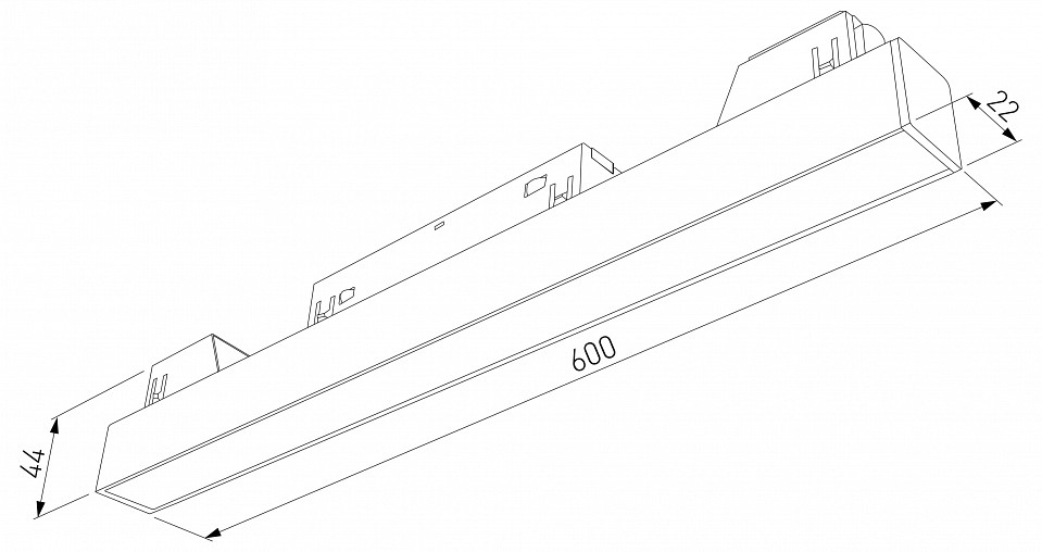 Встраиваемый светильник Elektrostandard Slim Magnetic a063540