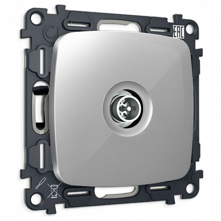 ТВ-розетка оконечная без рамки Ambrella Volt OMEGA MO413005