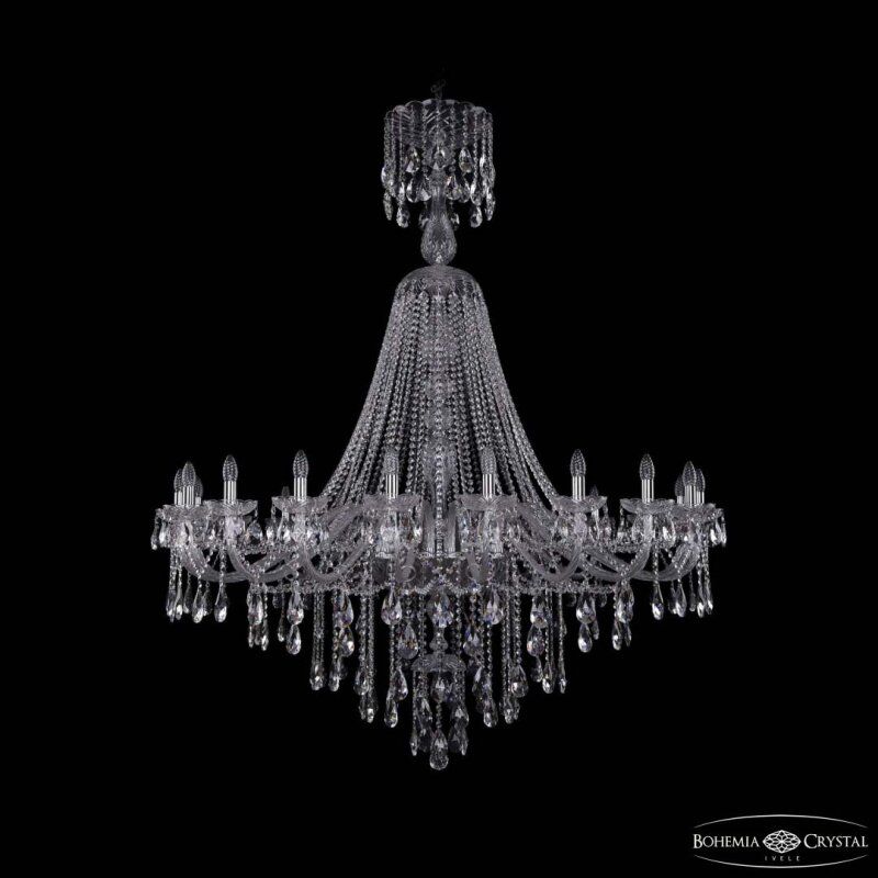 Подвесная люстра Bohemia Ivele Crystal 1415 1415/20/530/XL-180 Ni