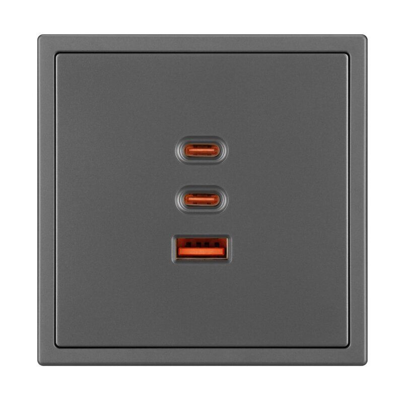 Механизм розетки 2хUSB type A и C Arlight NOBE 061837