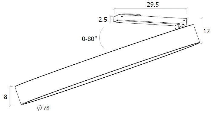 Спот DesignLed UF UF034-80-WH-NW