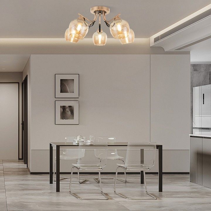 Потолочная люстра Arte Milano AMALFI-322306 322306/5 FG+BK