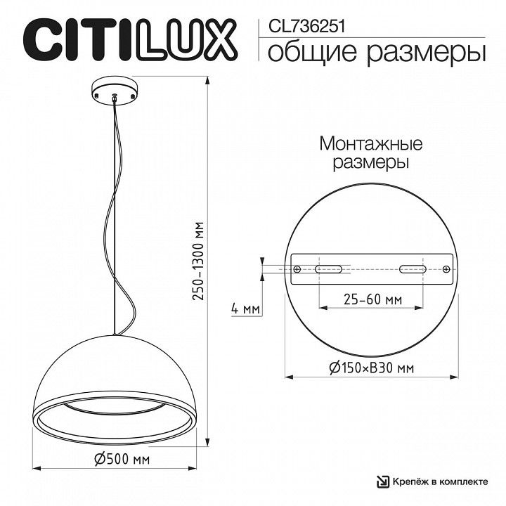 Подвесной светильник Citilux FLOOM CL736251