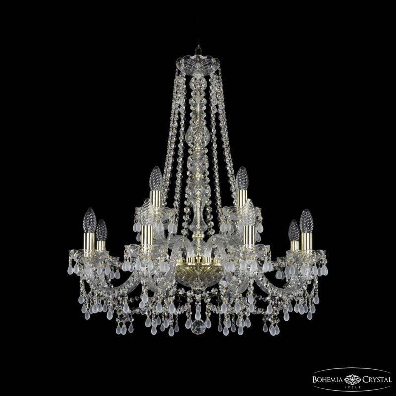 Подвесная люстра Bohemia Ivele Crystal 1410 1410/8+4/240/h-74 G V0300