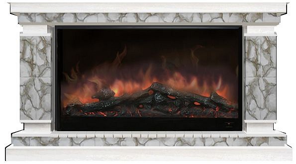 Комплект из электрокамина напольного и портала (143x45x82.5 см) Лорд Карелия Premier S14 ЛО000064