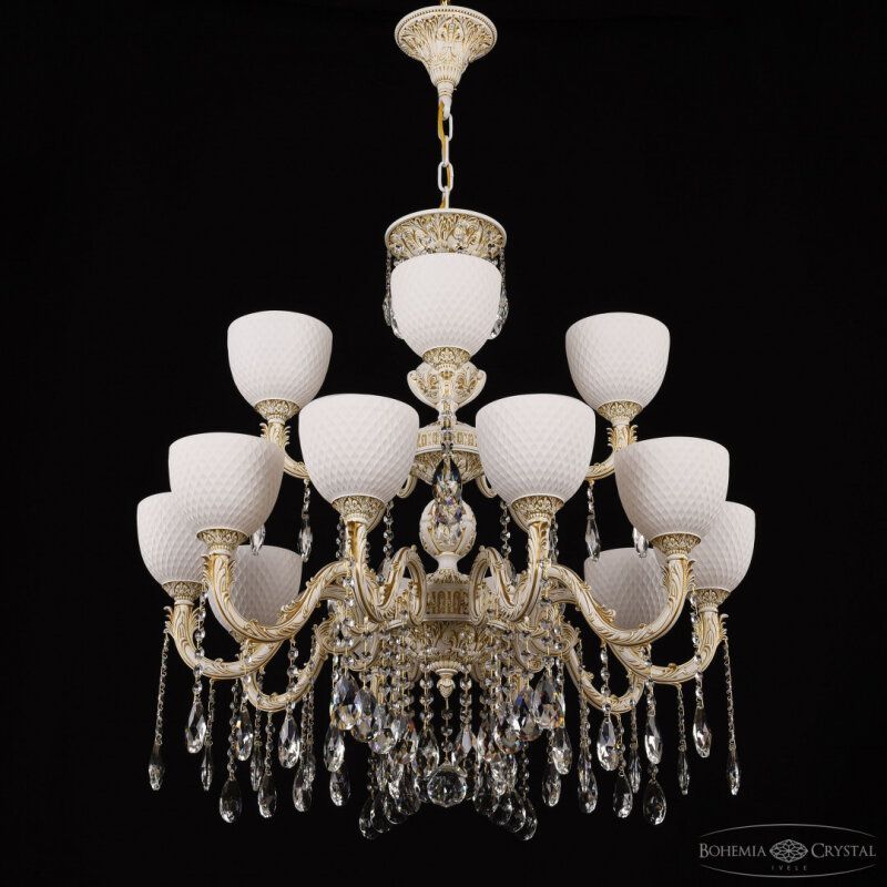 Подвесная люстра Bohemia Ivele Crystal AL7901 AL79101/10+5/250/2D A WMG P1 U Wave