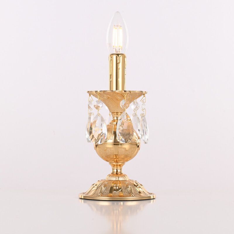 Настольная лампа декоративная Bohemia Ivele Crystal AL77 AL77500L/1-23 G
