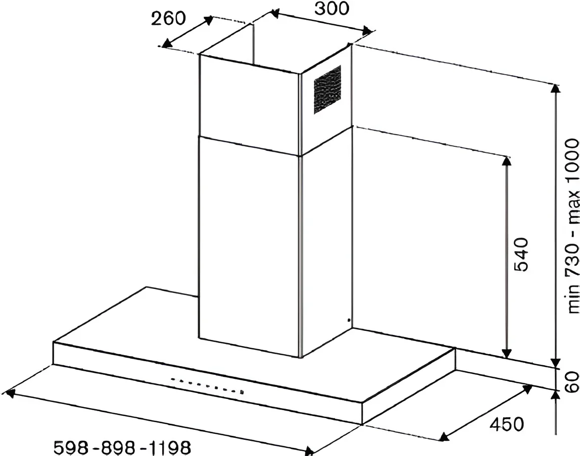 Вытяжка Bertazzoni KT90P1ANT