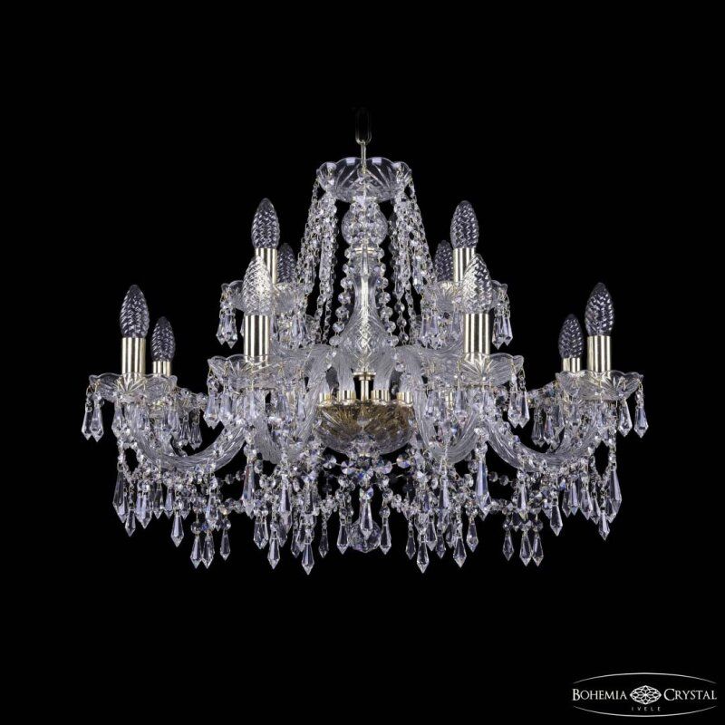 Подвесная люстра Bohemia Ivele Crystal 1403 1403/8+4/240 G