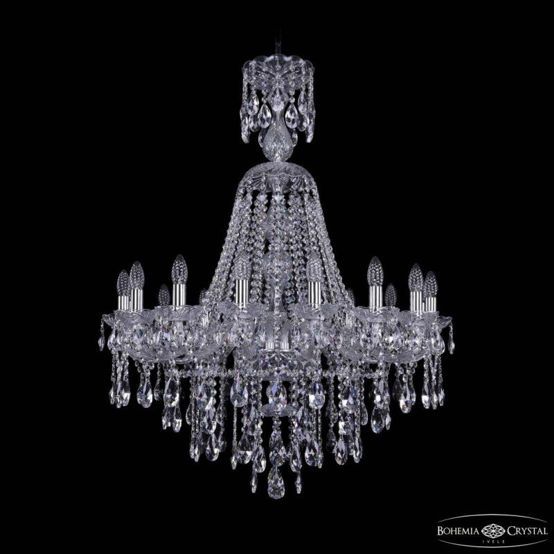Подвесная люстра Bohemia Ivele Crystal 1415 1415/16/300/XL-108 Ni