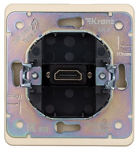 Розетка HDMI без рамки Kranz ROUND KR-78-0730-7