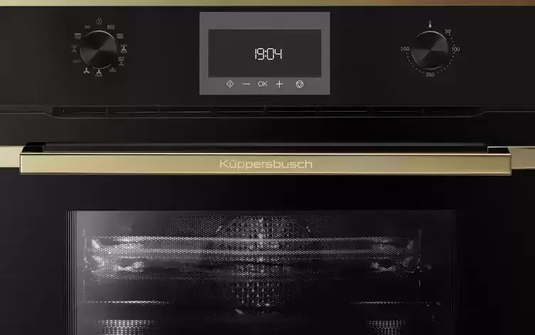 Компактный духовой шкаф с микроволнами  Kuppersbusch CBM 6330.0 S4 Gold