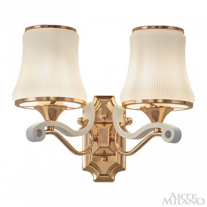 Бра Arte Milano Florentia-3987 303987/2W Wh/Gd