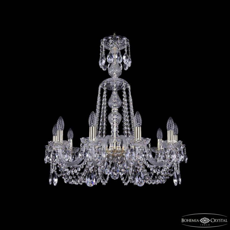 Подвесная люстра Bohemia Ivele Crystal 1402 1402/10/240/XL-73 G