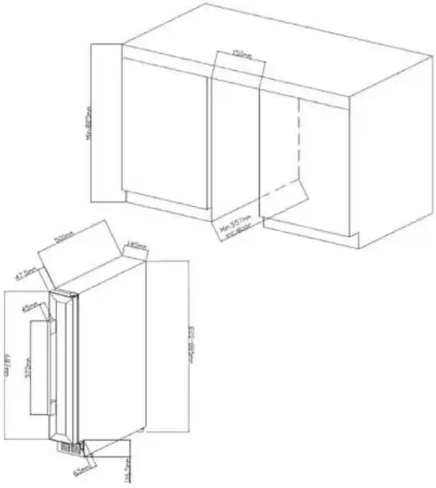 Винный шкаф Climadiff AVU8X