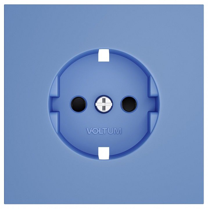 Накладка для розетки с заземлением и со шторками Voltum S70 VLS000715