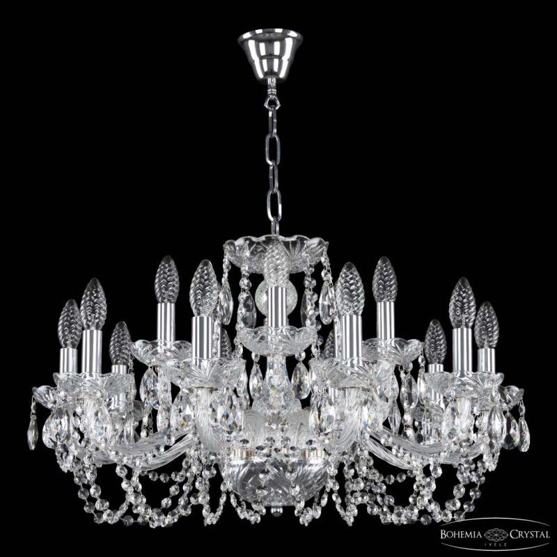 Подвесная люстра Bohemia Ivele Crystal 119 119/10+5/240 Ni